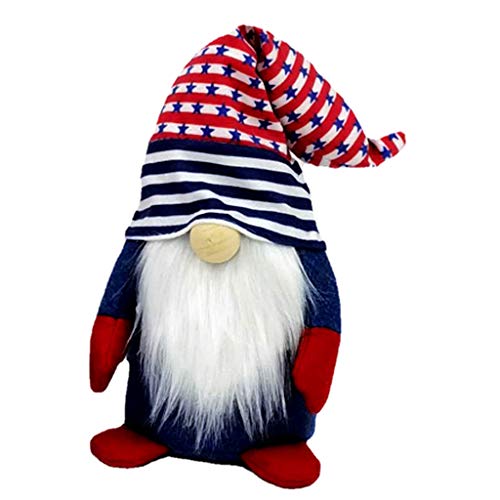 Xchon Independence Day Handgefertigter Plüsch, gesichtslos, für Tomte stehende Figur von Xchon