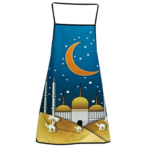 Xchon Schürze mit Eid-Muster, wasserdicht, öldicht, Polyester, Digitaldruck von Xchon