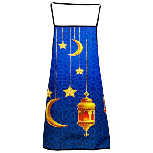 Xchon Schürze mit Eid-Muster, wasserdicht, öldicht, Polyester, Digitaldruck von Xchon