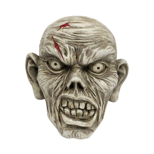 Xchon Totenkopf-Statue, Halloween-Dekorationen, Harze, Skelettkopf, Basteln, Foto-Requisiten, Desktop-Dekorationen, Theke, Heimskulptur, Gi von Xchon