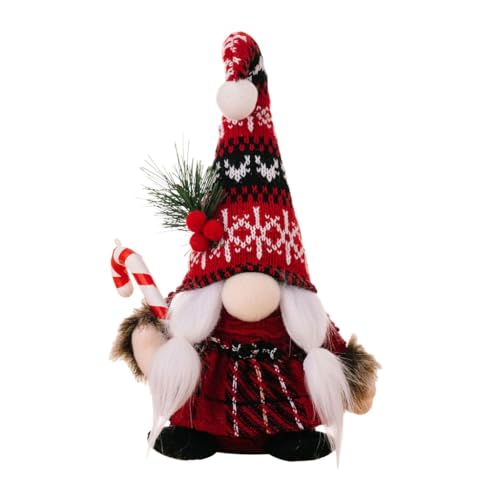 Xchon Weihnachtswichtel, gesichtslos, Plüsch, gestrickt, Haushalt, Zuhause, gesichtslose Puppen, Geschenke, Ornamente für von Xchon