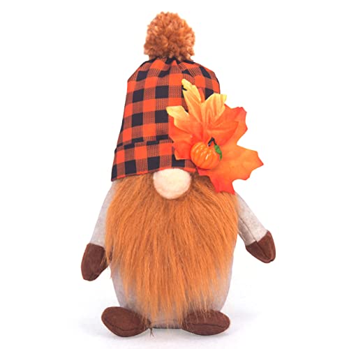 Xchon Zwerge Herbst Thanksgiving Ornamente gestufte Tablett Dekorationen schwedische Nisse für Zuhause Küche Dekor von Xchon