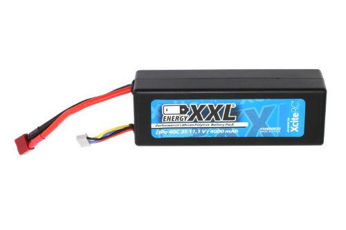 XciteRC 56600020 - Energy XXL Performance Lipo Batterie Pack 40C 3S - Hardcase und T-Anschlußstecker, 11.1 V, 4000 mAh von XciteRC