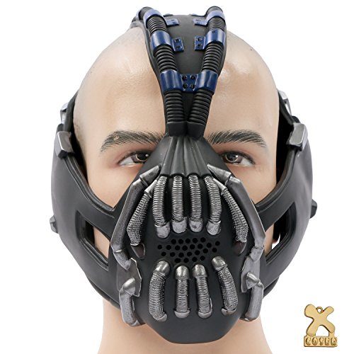 Bane Mask Voice Changer TDKR Maske Kostüm Gunmetal Version Xcoser von Xcoser