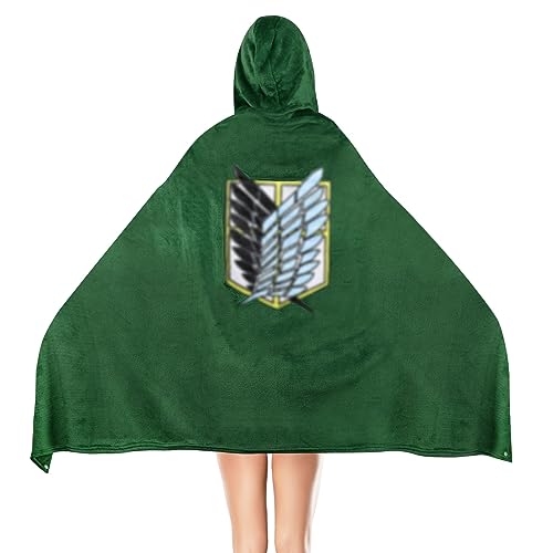 Attack on Titan Aot Cosplay Anime Kostüm Kuscheldecke Blanket Hoodie ärmel Decke Zum Anziehen Karneval Halloween Props (L, Blanket) von XehCaol