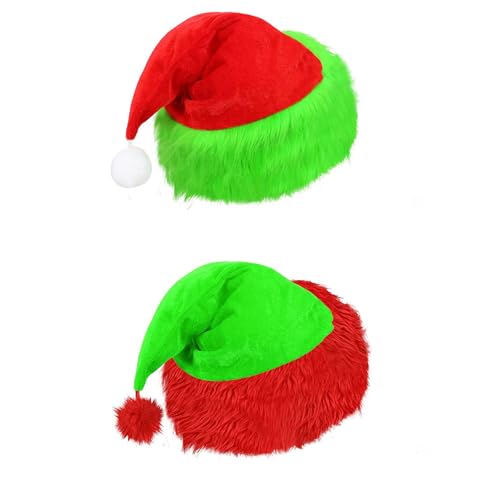 XehCaol Grinch Kostüm Weihnachten Grinch Kostüm Erwachsene Accessoires Weihnachtsmütze Grinch Handschuhe Cosplay Kostüm Requisiten (Hut-2p) von XehCaol