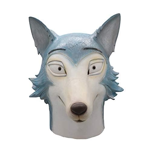 XehCaol Maske Wolf Tiere Beastars Legosi Verkleidung Japanische Anime Series Maskerade Maske Halloween Kostüm (Wolfsmaske) von XehCaol