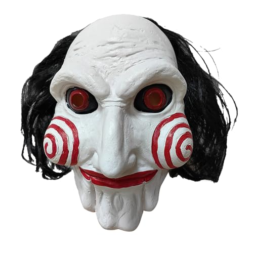 XehCaol Saw Jigsaw Maske Horror Killer Halloween Kostüm Herren Cosplay Props (new saw maske) von XehCaol