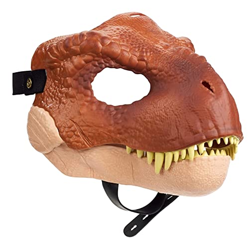 Dino Maske | Dino Maske Bewegliches Kiefer Kinn Bewegliche Drachen Maske | Tiermasken Therian Mask Maske Fasching Silikon Maske | Realistisches Aussehen Einfach Zu Tragen Cosplay Kostüme (Rot) von Xevinas