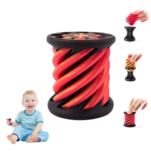 Unmögliche Pyramiden-Durchgangsskulptur | 3D Printed Spiral Cone Toy | Fidget Toys Anti Stress Spielzeug,Zappelspielzeug, Pyramidendekor, Heim- Und Schreibtischfiguren (B) von Xevinas