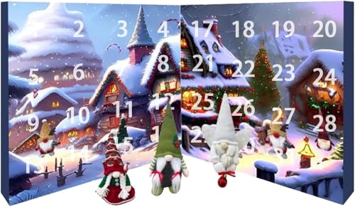 Xevinas Wichtel Adventskalender 2024 | Weihnachtswichtel Adventskalender | 24 Tage Weihnachtswichtel Countdown Kalender | GNOME Adventskalender,Christmas Deko Party Spielzeug (31tage) von Xevinas