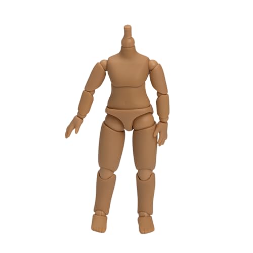 Puppenkörper P9 P10 für GSC, STO, 1/12 BJD Puppenkopf bewegliche sphärische Gelenkpuppen Actionfigur Spielzeug Puppenzubehör (P10 Suntan Skin) von XiDonDon