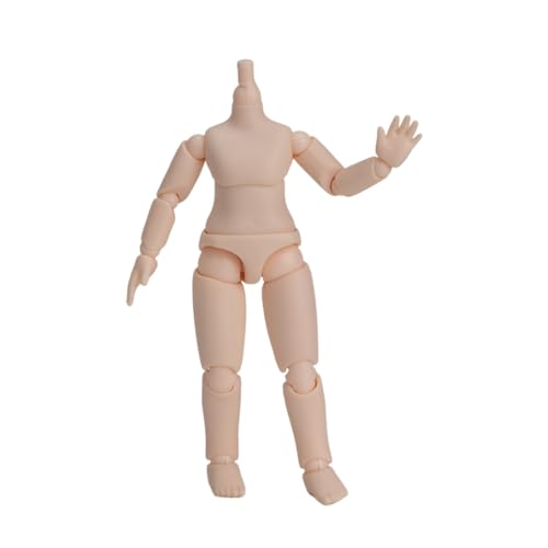 Puppenkörper P9 P10 für GSC, STO, 1/12 BJD Puppenkopf bewegliche sphärische Gelenkpuppen Actionfigur Spielzeug Puppenzubehör (P10 White Skin) von XiDonDon