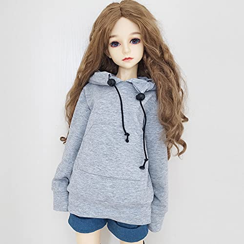 30CM / 45CM / 60CM Puppenkleidung 1/3 1/4 1/6 BJD Puppenzubehör BJD SD DIY Mode Hoodie Spielzeug Puppen Kleidung (Gray,1/3) von XiDonDon