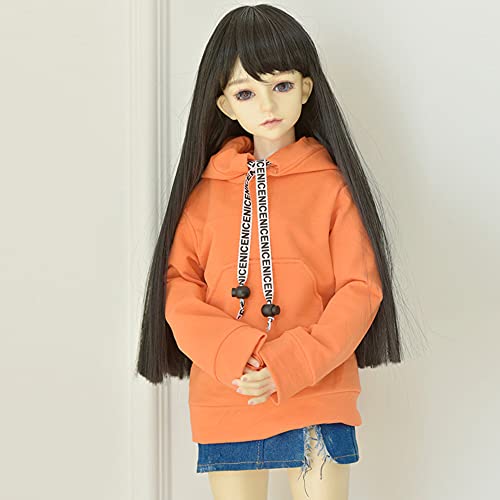 30CM / 45CM / 60CM Puppenkleidung 1/3 1/4 1/6 BJD Puppenzubehör BJD SD DIY Mode Hoodie Spielzeug Puppen Kleidung (Orange,1/3) von XiDonDon