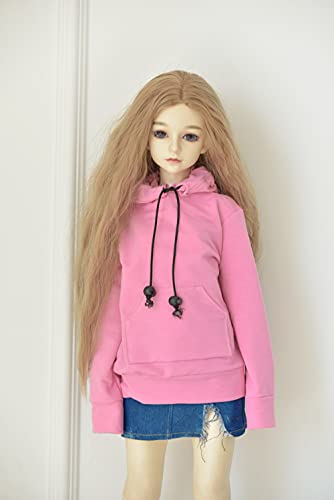 XiDonDon 30CM / 45CM / 60CM Puppenkleidung 1/3 1/4 1/6 BJD Puppenzubehör BJD SD DIY Mode Hoodie Spielzeug Puppen Kleidung (Pink,1/4) von XiDonDon