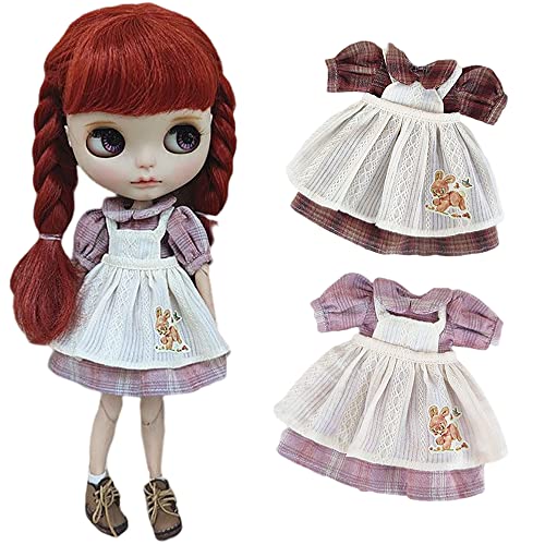 XiDonDon BJD Puppenkleidung Anzug für Blyth,Ob24,Licca,Azone BJD Puppenzubehör Spielzeug Kleidung (set4) von XiDonDon