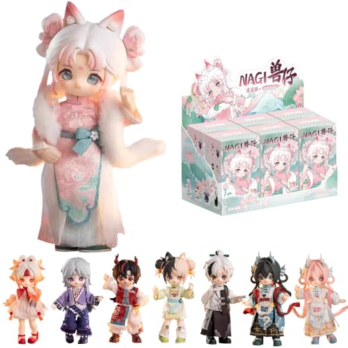 XiDonDon NAGI Vierte Generation Die Untrammeled Traveler-Serie Ob11 1/12 Bjd Puppe Geschenkfigur Spielzeug Süße Action Anime Figuren Puppen Spielzeug (Whole Set) von XiDonDon