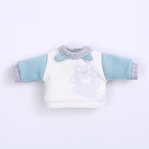 XiDonDon OB11 Puppenkleidung Süße Katze Mäntel Hoodies Sweatshirts für Body9, OB, Molly, GSC, YMY, 1/12bjd Puppenzubehör (Blue1) von XiDonDon