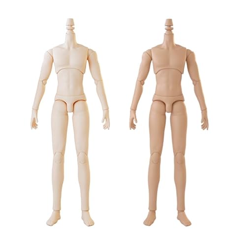 XiDonDon YMY23/YMY25 BJD Puppenkörper für SD-Puppen mit männlichen Gelenken Ob22,ob23,ob24 GSC Ersatzkörper mit Puppenzubehör (25 Suntan) von XiDonDon