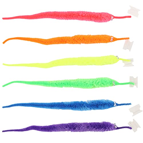 XiXiRan Magic Worm Spielzeug, 12 Stück Süßer Magischer Wurm, Twisty Zauberwurm, Magischer Fuzzy-wurm, Wurm Katzenspielzeug, Magische Raupe, Bunt Wurm Spielzeug Für Kinder Und Katze von XiXiRan