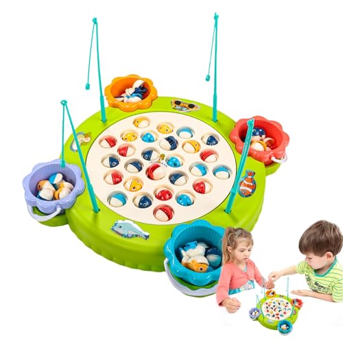 Xianghaoshun Angelspiel-Spielset, Angelbrettspiel für Kinder,Magnetisches Angelteller-Spielzeug - Früherziehung Kleine Fischfiguren Brettspiel Multifunktional für Kinder von Xianghaoshun