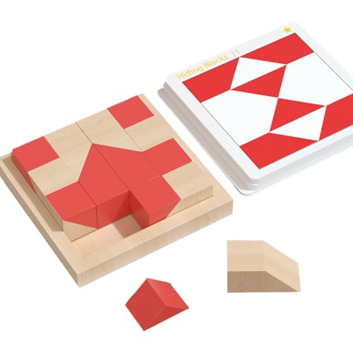 Xianghaoshun Blockpuzzles für Kinder, Musterblöcke - Puzzleblöcke Kleinkindspielzeug,Lernbausteine, Aufklärungspuzzle, Tangram-Puzzle für Kinder ab 3 Jahren von Xianghaoshun