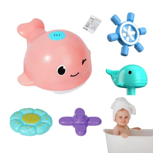 Xianghaoshun Leuchtendes Badespielzeug,Wal-Badespielzeug - Leuchtendes Wal-Badespielzeug,Niedliches Tierspielzeug für Kinder, batteriebetriebenes Spielzeug für Badezimmer, Schwimmbäder, Zuhause von Xianghaoshun