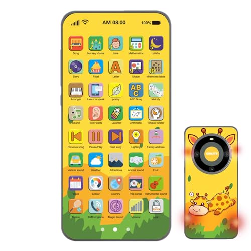 Xianghaoshun Vorgeben, Handy-Modell, Touchscreen-Story-Spielzeug - Touchscreen-Lernspiel für Mobiltelefone | Über 10.000 Funktionen, leichtes, interaktives Telefonspielzeug, wiederaufladbar für von Xianghaoshun