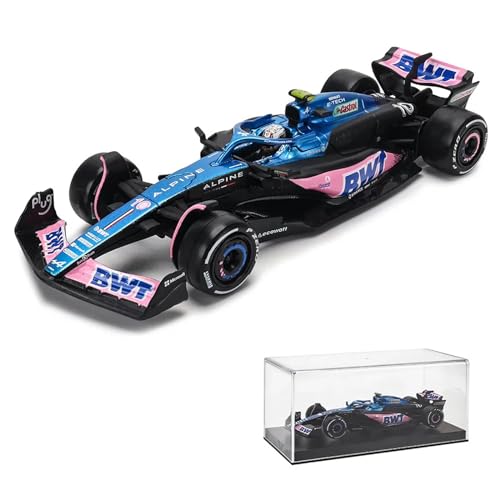 Xiangtat 1:43 2023 BWT Alpine F1 Team A523 10# Pierre Gasly Legierung Auto Druckguss Auto Modell Sammlung Geschenk (Alpine A523 10# W/Helm) von Xiangtat