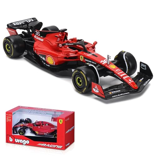 Xiangtat 1/43 Bburago 1:43 F1 Ferrari 2023 SF23 16# Charles Leclerc Scuderia Alloy Car DieCast Car Model Collection Gift (SF23 16#) von Xiangtat