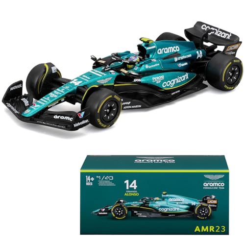 Xiangtat 1:43 F1 Aston Martin Aramco F1 Team AMR23 2023 No.14 Fernando Alonso Alloy Car DieCast Car Model (AMR23 14# W/Driver) von Xiangtat