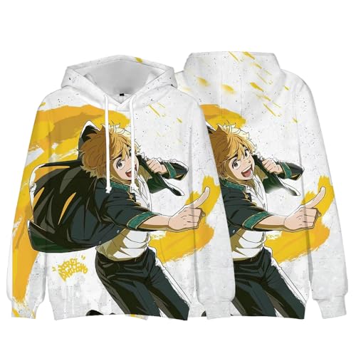 Xianyuee Anime Hoodie Wind Breaker Merch Sweatshirt Wind Breaker Cosplay Tops Anime Charaktere Printed Kapuzenpullover Pullover Langarm Lose von Xianyuee