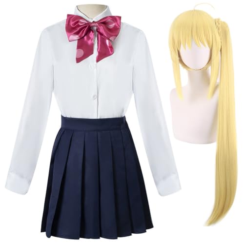 Xianyuee Bocchi the Rock Cosplay Yamada Ryo/Ijichi Nijika Cosplay Costume Anime Cosplay School Uniform Outfit Halloween Carnival von Xianyuee