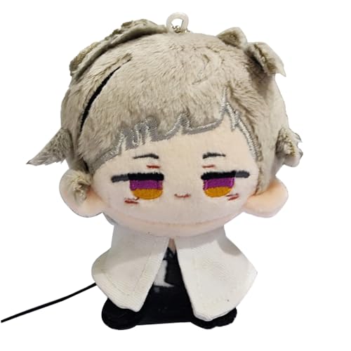 Xianyuee Bungo Stray Dogs Plüsch Nakajima Atsushi Figur Soft Stuffed Anhänger Tasche Backpcak Schlüsselanhänger Dekoration Collectibles 12CM von Xianyuee