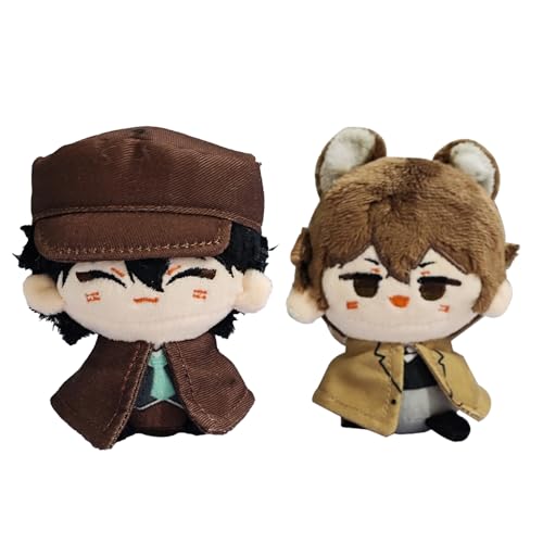 Xianyuee Bungo Stray Dogs Plush Dazai/Chuuya/Atsushi/Ranpo Figur Soft Stuffed Pendant Bag Backpcak Keychain Decoration Collectibles 12CM von Xianyuee