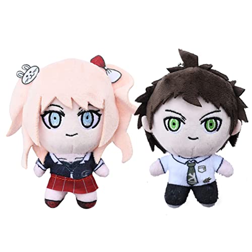 Xianyuee Hinata Hajime/Enoshima Junko Plush Anhänger Anime Figur Weiches Gefülltes Schlüsselanhänger Tasche Schulranzen Dekoration Sammlerstück von Xianyuee