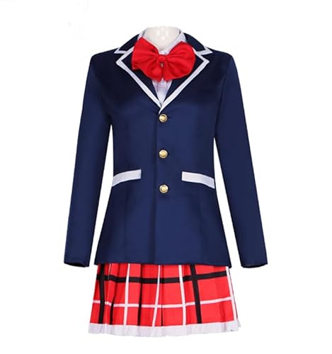 Xianyuee Love Chunibyo & Other Delusions Cosplay Takanashi Rikka Cocplay Kostüm Anime Charakter Suit Set School Uniform Skirt Halloween Karneval Dress Up Party von Xianyuee