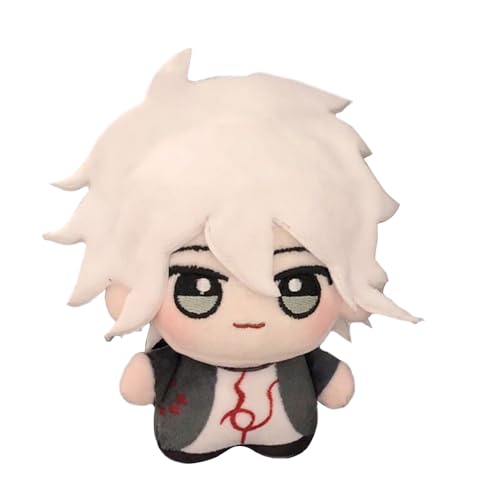 Xianyuee Nagito Komaeda Plush Pendant Nagito Komaeda Figur Weiches Gefülltes Schlüsselanhänger Tasche Schulranzen Dekoration Sammlerstück von Xianyuee