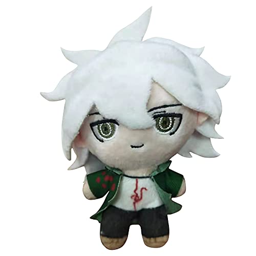 Xianyuee Nagito Komaeda Plush Pendant Nagito Komaeda Figur Weiches Gefülltes Schlüsselanhänger Tasche Schulranzen Dekoration Sammlerstück von Xianyuee