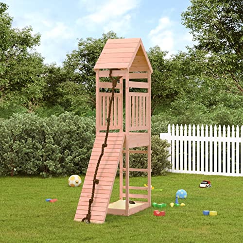 Spielturm mit Kletterwand, Xichuzi Spielplatz Outdoor, Klettergerüst Outdoor, Spielhaus Garten, Garten Spielgeräte, Spielplatz Outdoor Garten, Massivholz Douglasie von Xichuzi