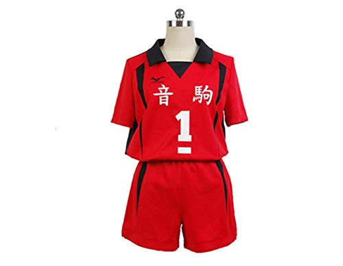 Xiemushop Anime Haikyuu Nekoma Schuluniform Kuroo Tetsurou / kozumekenma Jersey Cosplay Kostüm Sportswear Komplettset von Xiemushop