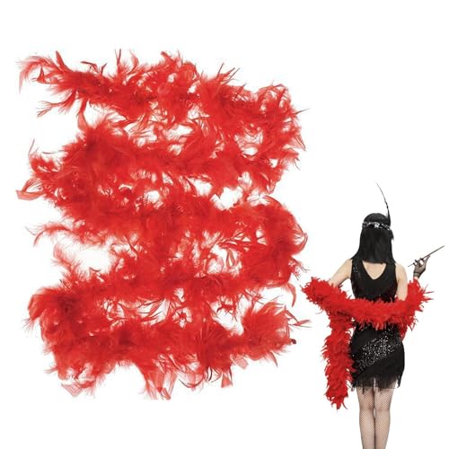 Federboa, 2 Meter Lange Federboas Für Frauen Zum Basteln, Mehrfarbige Künstliche Federboa, Feather Boas Dekorieren Kostümzubehör Für Junggesellinnenabschiede, Karneval, Halloween von Xijobido