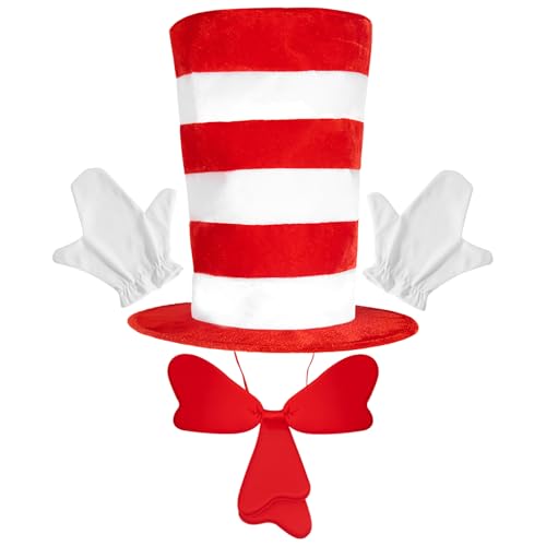 Xijobido Hutkatze Kostüm - Katzenkostüm Zubehör Set Für Verkleidung Und Cosplay | Cosplay-Zubehör Mit Handschuhen Sowie Fliege Halloween-Requisiten Für Frauen Männer Kinder Mädchen Festival Xijobido Hutkatze Kostüm - Katzenkostüm Zubehör Set Für Verkleidung Und Cosplay | Cosplay-Zubehör Mit Handschuhen Sowie Fliege Halloween-Requisiten Für Frauen Männer Kinder Mädchen Festival von Xijobido