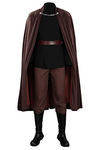 Xikaufo Count Dooku Kostüm für Erwachsene, Halloween, Cosplay, Count Dooku, Deluxe-Ritter-Outfits für Herren, Größe L von Xikaufo