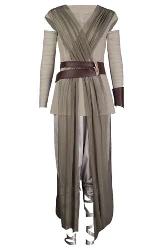 Xikaufo Rey Cosplay-Kostüm für Damen, Halloween, Karneval, Cosplay, Rey, klassisches Combat-Outfit, Größe L von Xikaufo