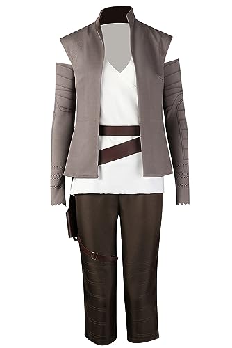 Xikaufo Rey Cosplay Kostüm für Erwachsene, Halloween, Karneval, Cosplay, Rey, klassisches Kampfoutfit für Damen, Größe L von Xikaufo