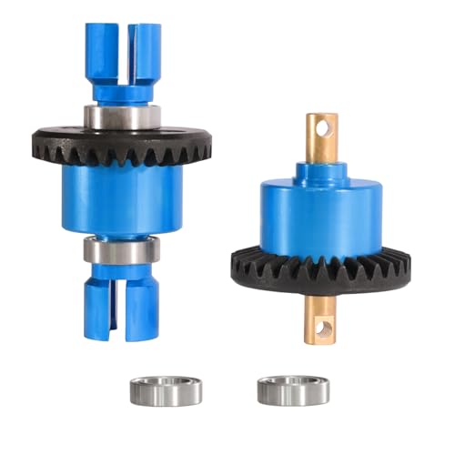 XinGeeek Metal Gear Differential Set Front and Rear Diff for MJX Hyper Go 1/14 14209 14210 RC Car Upgrades (Blue) von XinGeeek