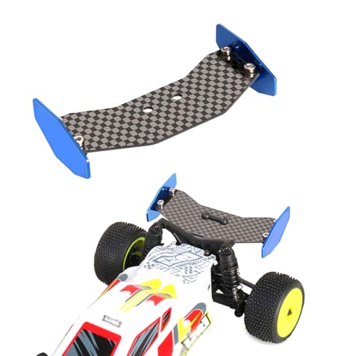 XinGeeek RC Heckflügel Kohlefaser RC Heckflügel für Losi 1/24 Micro-B 2WD Buggy RC Car Upgrade Parts (Blau) von XinGeeek