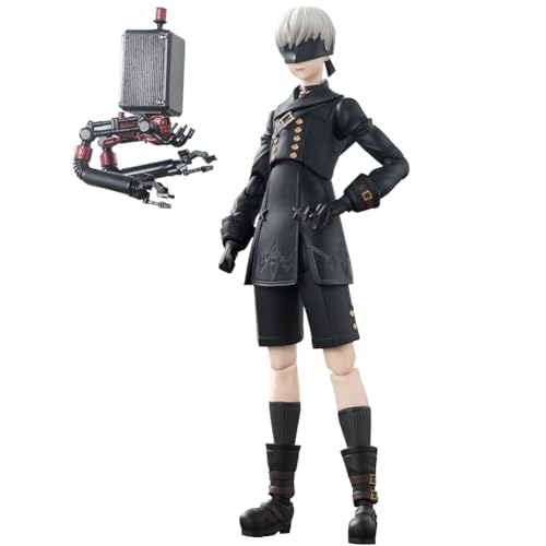 9S Anime 9Syorha Figuren, Nr. 9 Typ S Figur Statue, austauschbares Zubehör, ultra-bewegliche Anime-Actionfigur, Ornament, 15 cm von Xinchangda